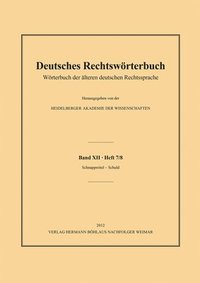 bokomslag Deutsches Rechtswrterbuch