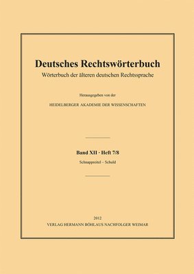 bokomslag Deutsches Rechtswörterbuch