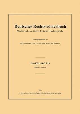 bokomslag Deutsches Rechtswrterbuch