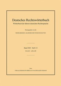 bokomslag Deutsches Rechtswörterbuch