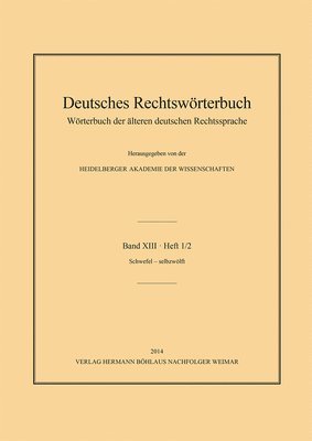 bokomslag Deutsches Rechtswörterbuch