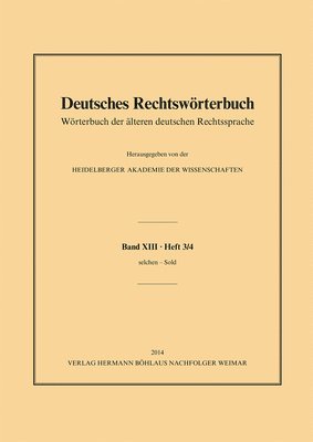 bokomslag Deutsches Rechtswörterbuch