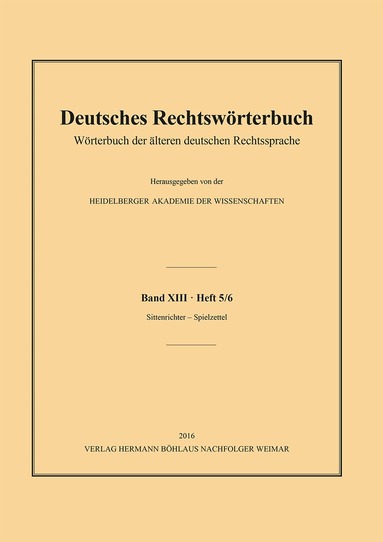 Heidelberger Akademie der Wissenschaften, Andreas Deutsch - Deutsches Rechtswörterbuch, Häftad