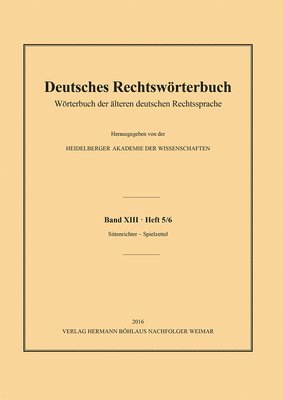 bokomslag Deutsches Rechtswrterbuch