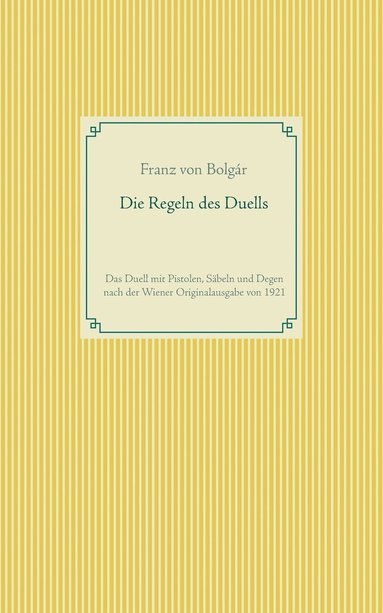 bokomslag Regeln des Duells