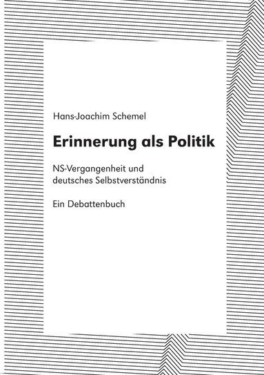 bokomslag Erinnerung als Politik