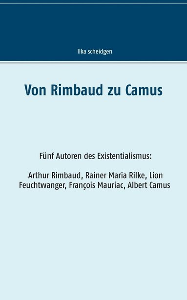 bokomslag Von Rimbaud zu Camus