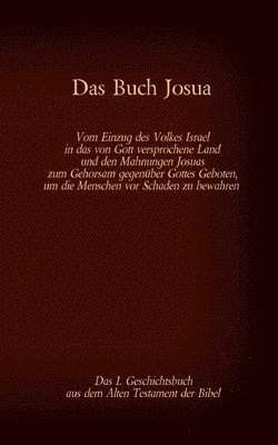 bokomslag Das Buch Josua, das 1. Geschichtsbuch aus dem Alten Testament der Bibel