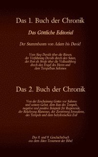 bokomslag 8. und 9. Geschichtsbuch aus dem Alten Testament der Bibel