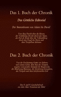 bokomslag 8. und 9. Geschichtsbuch aus dem Alten Testament der Bibel