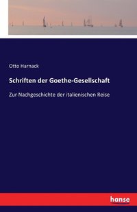 bokomslag Schriften der Goethe-Gesellschaft