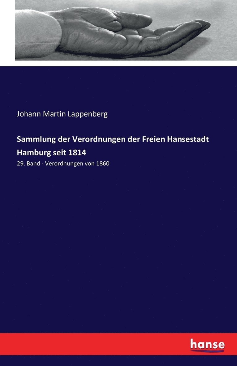 Sammlung der Verordnungen der Freien Hansestadt Hamburg seit 1814 1
