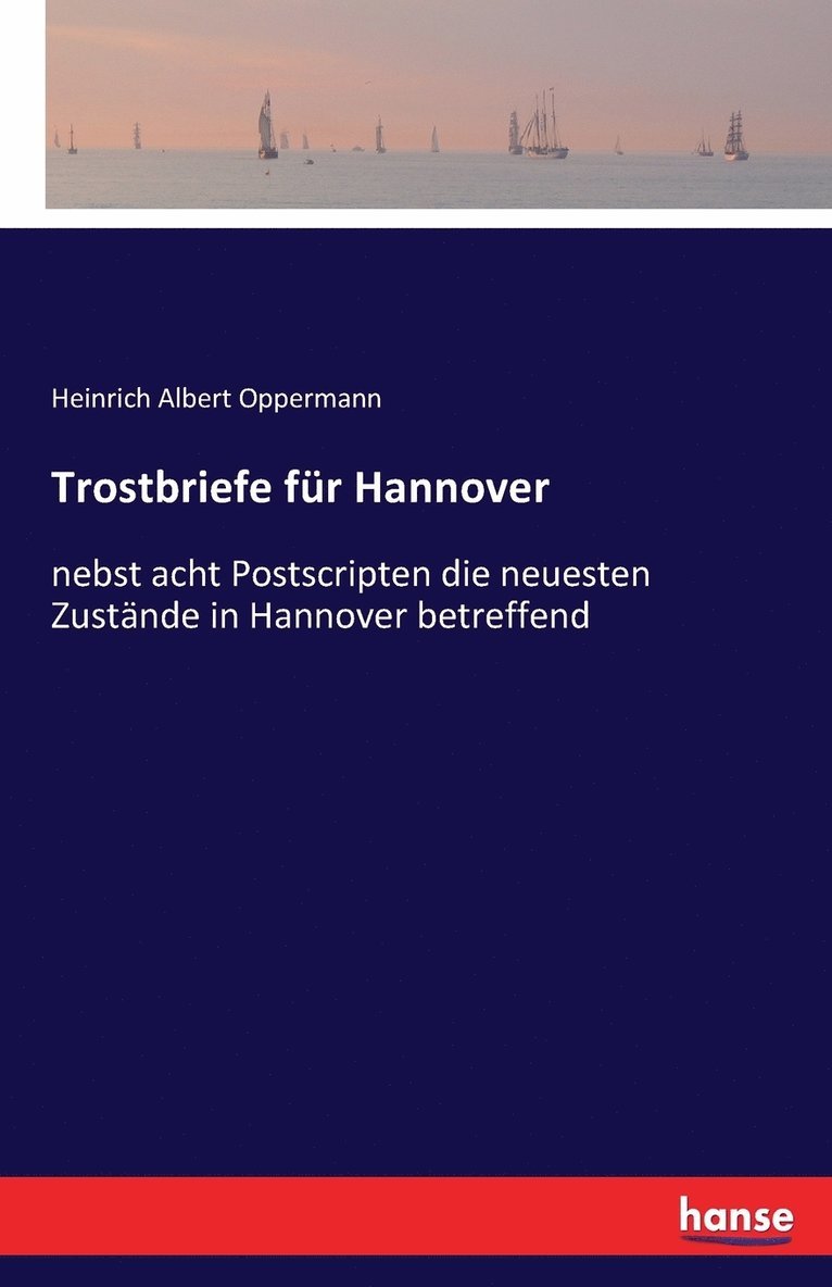 Trostbriefe fr Hannover 1