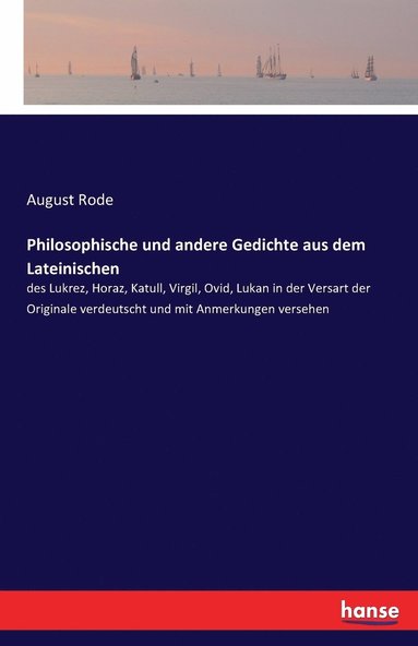 bokomslag Philosophische und andere Gedichte aus dem Lateinischen