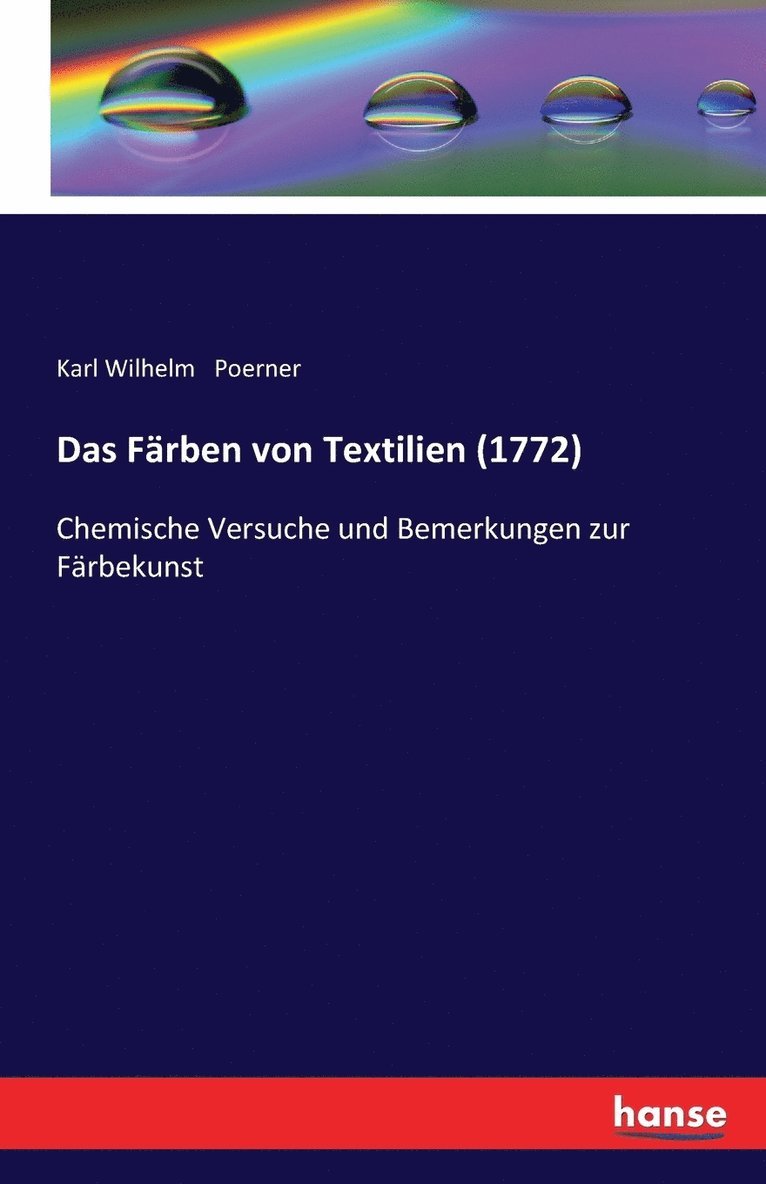 Färben von Textilien (1772)