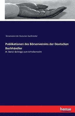 bokomslag Publikationen des Brsenvereins der Deutschen Buchhndler