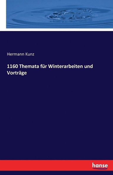 bokomslag 1160 Themata fr Winterarbeiten und Vortrge