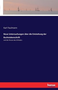 bokomslag Neue Untersuchungen über die Entstehung der Buchstabenschrift