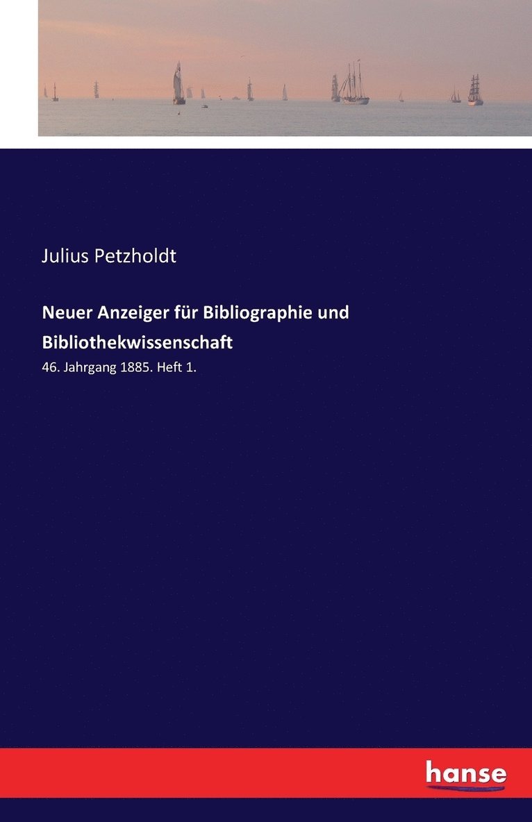 Neuer Anzeiger für Bibliographie und Bibliothekwissenschaft