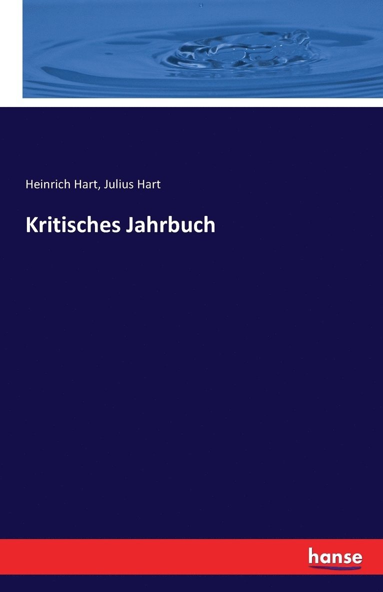 Kritisches Jahrbuch 1