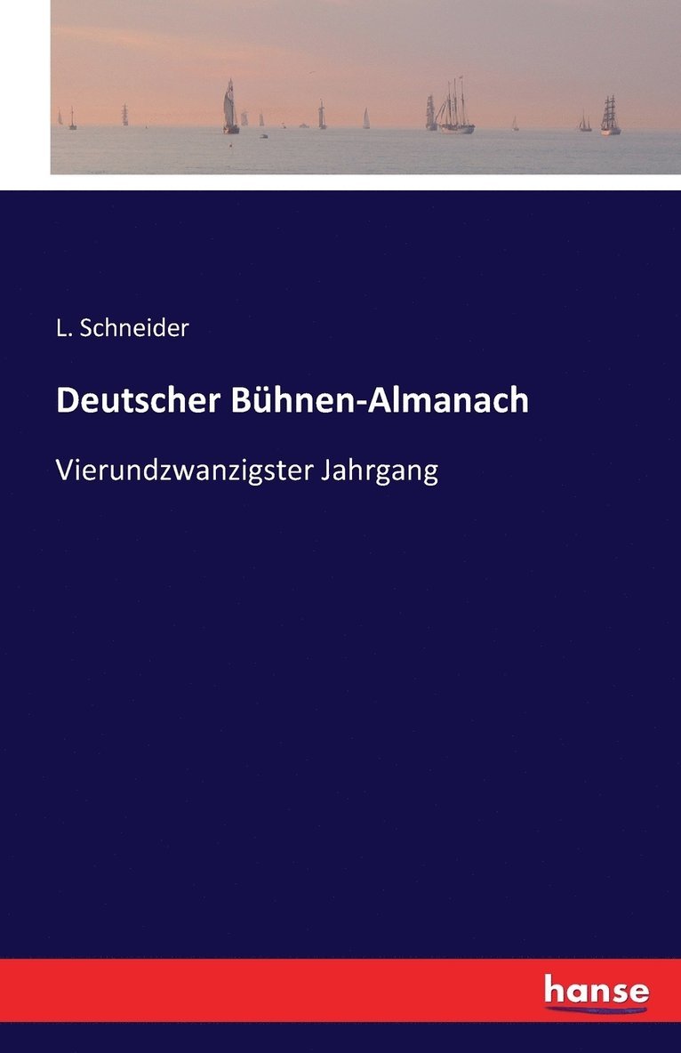 Deutscher Bhnen-Almanach 1