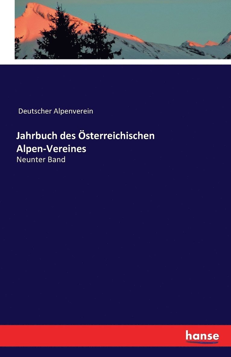 Jahrbuch des Österreichischen Alpen-Vereines 1