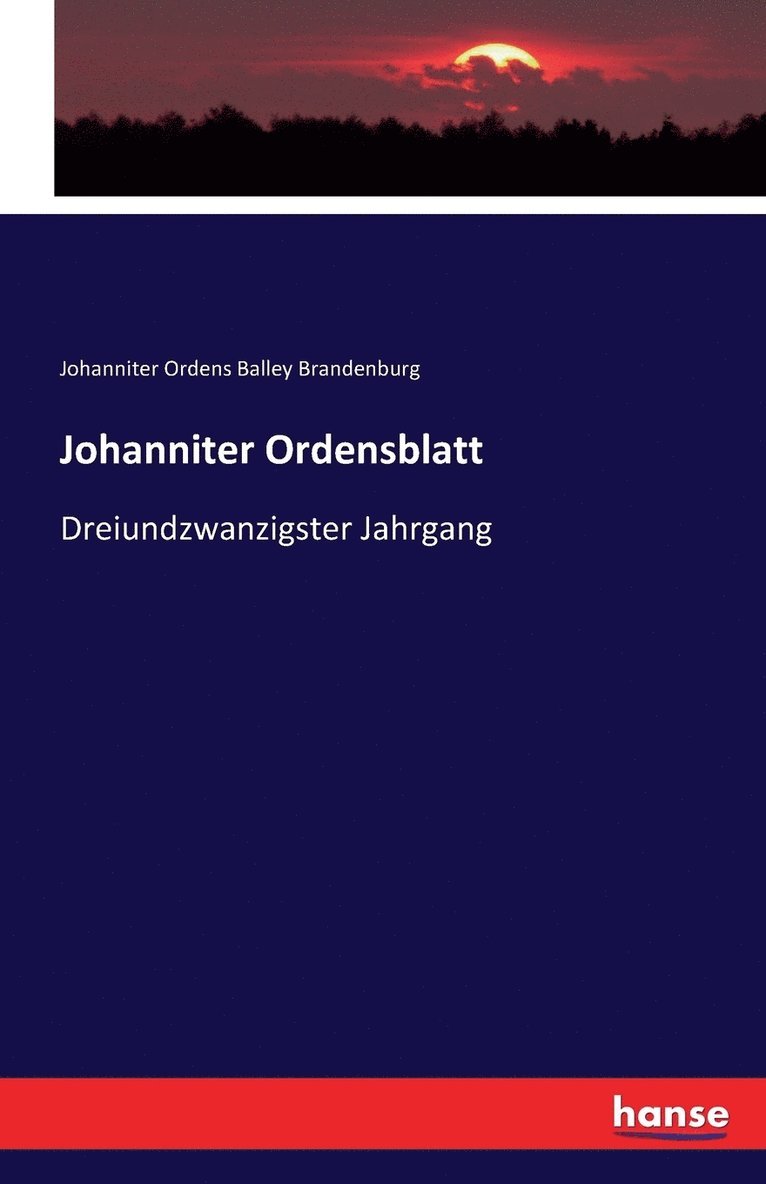 Johanniter Ordensblatt 1