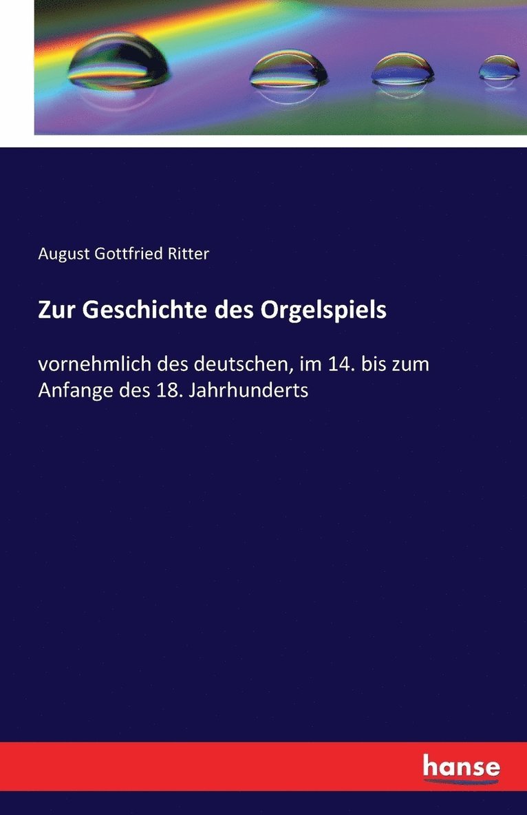 Zur Geschichte des Orgelspiels 1