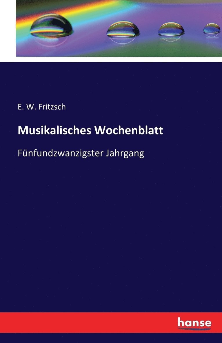 Musikalisches Wochenblatt 1