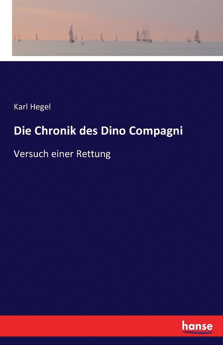 Die Chronik des Dino Compagni 1