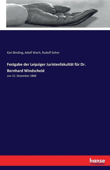 bokomslag Festgabe der Leipziger Juristenfakultt fr Dr. Bernhard Windscheid