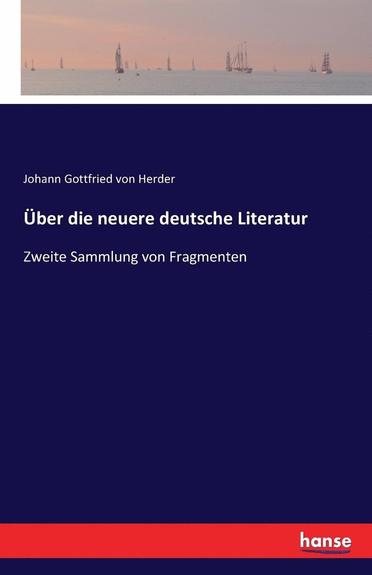 ber die neuere deutsche Literatur 1
