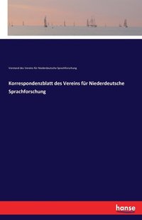 bokomslag Korrespondenzblatt des Vereins fr Niederdeutsche Sprachforschung