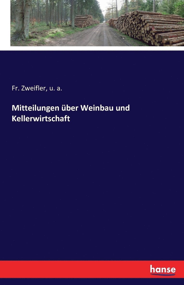 Mitteilungen ber Weinbau und Kellerwirtschaft 1