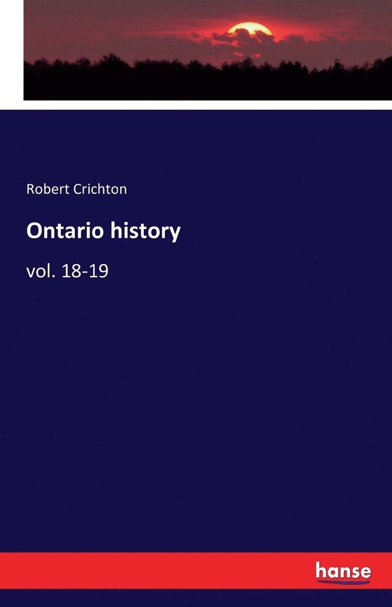 Ontario history 1