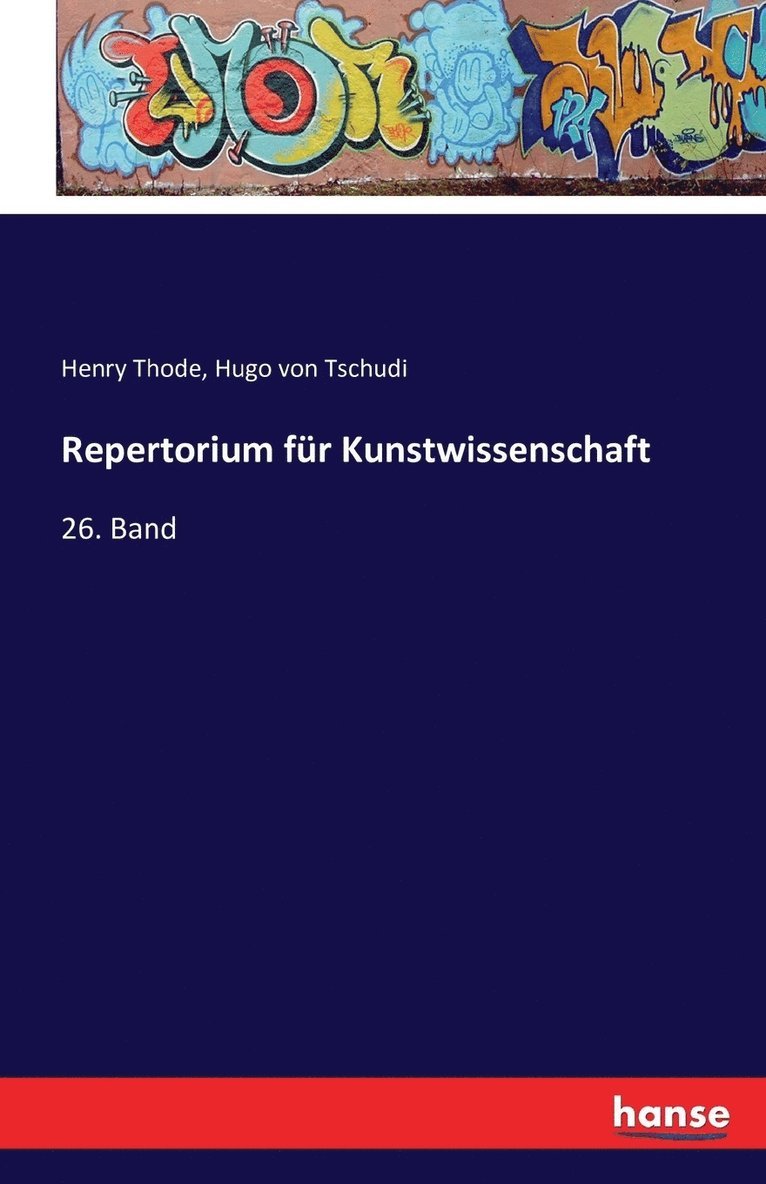 Repertorium fr Kunstwissenschaft 1