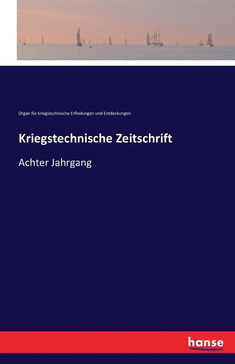 Kriegstechnische Zeitschrift 1