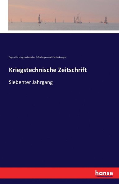 bokomslag Kriegstechnische Zeitschrift