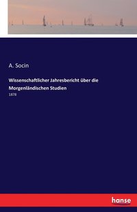 bokomslag Wissenschaftlicher Jahresbericht über die Morgenländischen Studien