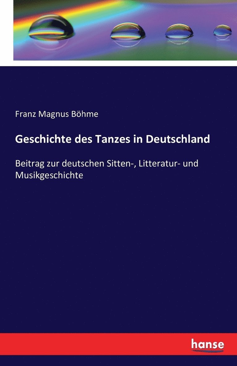 Geschichte des Tanzes in Deutschland 1