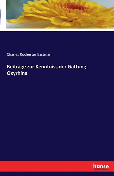 bokomslag Beiträge zur Kenntniss der Gattung Oxyrhina