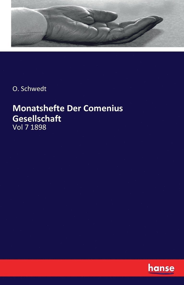 Monatshefte Der Comenius Gesellschaft 1