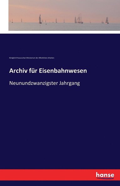 bokomslag Archiv für Eisenbahnwesen