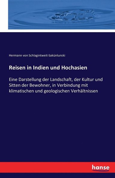 bokomslag Reisen in Indien und Hochasien