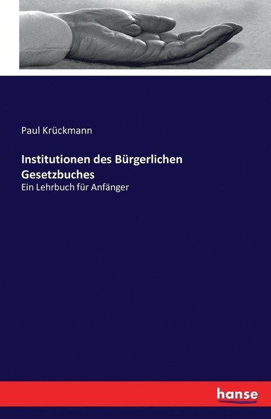 bokomslag Institutionen des Brgerlichen Gesetzbuches