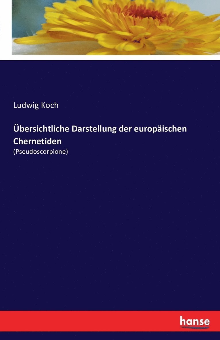 bersichtliche Darstellung der europischen Chernetiden 1