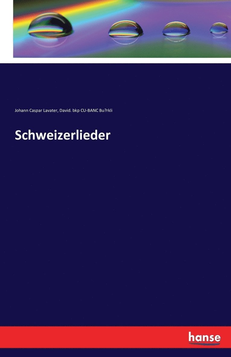 Schweizerlieder 1