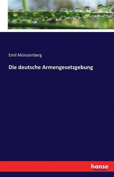bokomslag deutsche Armengesetzgebung
