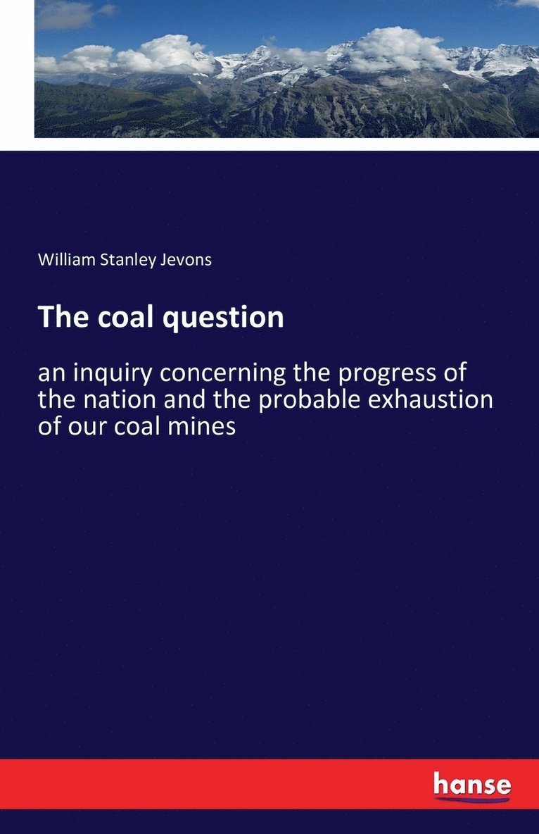 William Stanley Jevons - coal question, Häftad