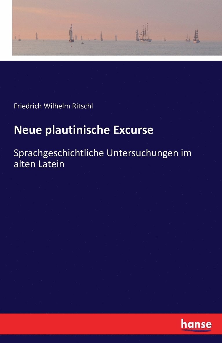 Neue plautinische Excurse 1